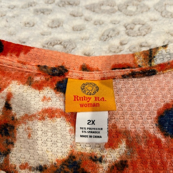 NWT Ruby Rd. Women’s Plus Size 2X Top - Picture 5 of 6